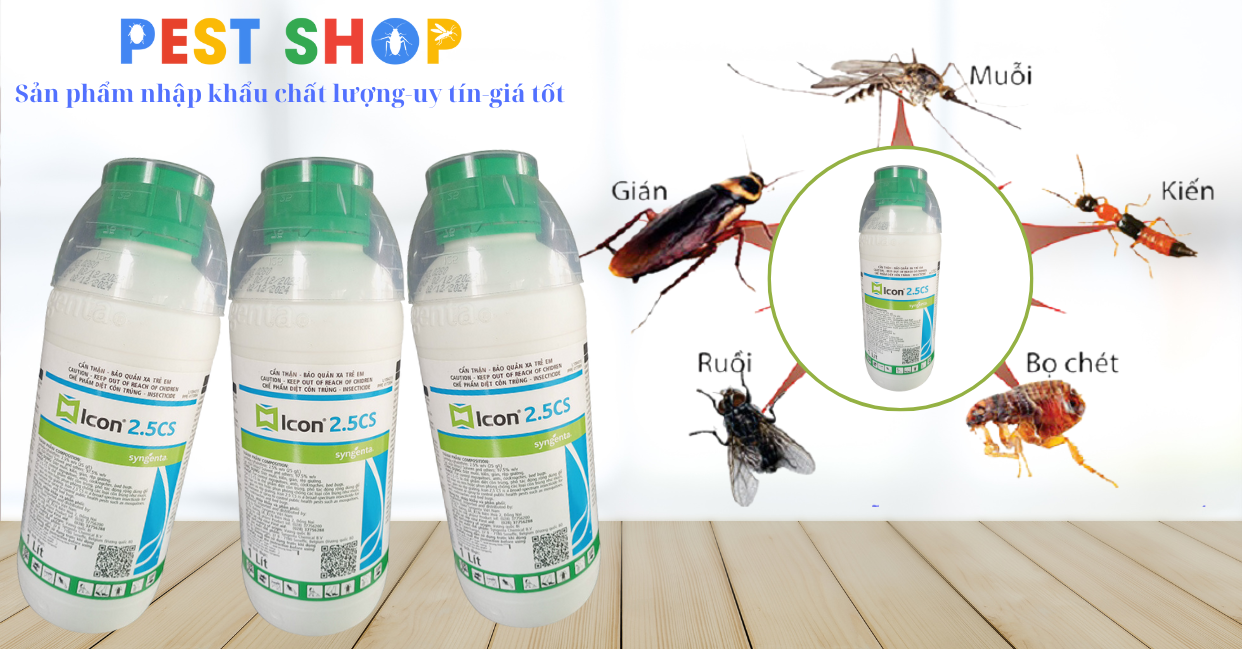 Đối tượng kiểm soát và cơ chế hoạt động của thuốc diệt muỗi và côn trùng icon2.5cs