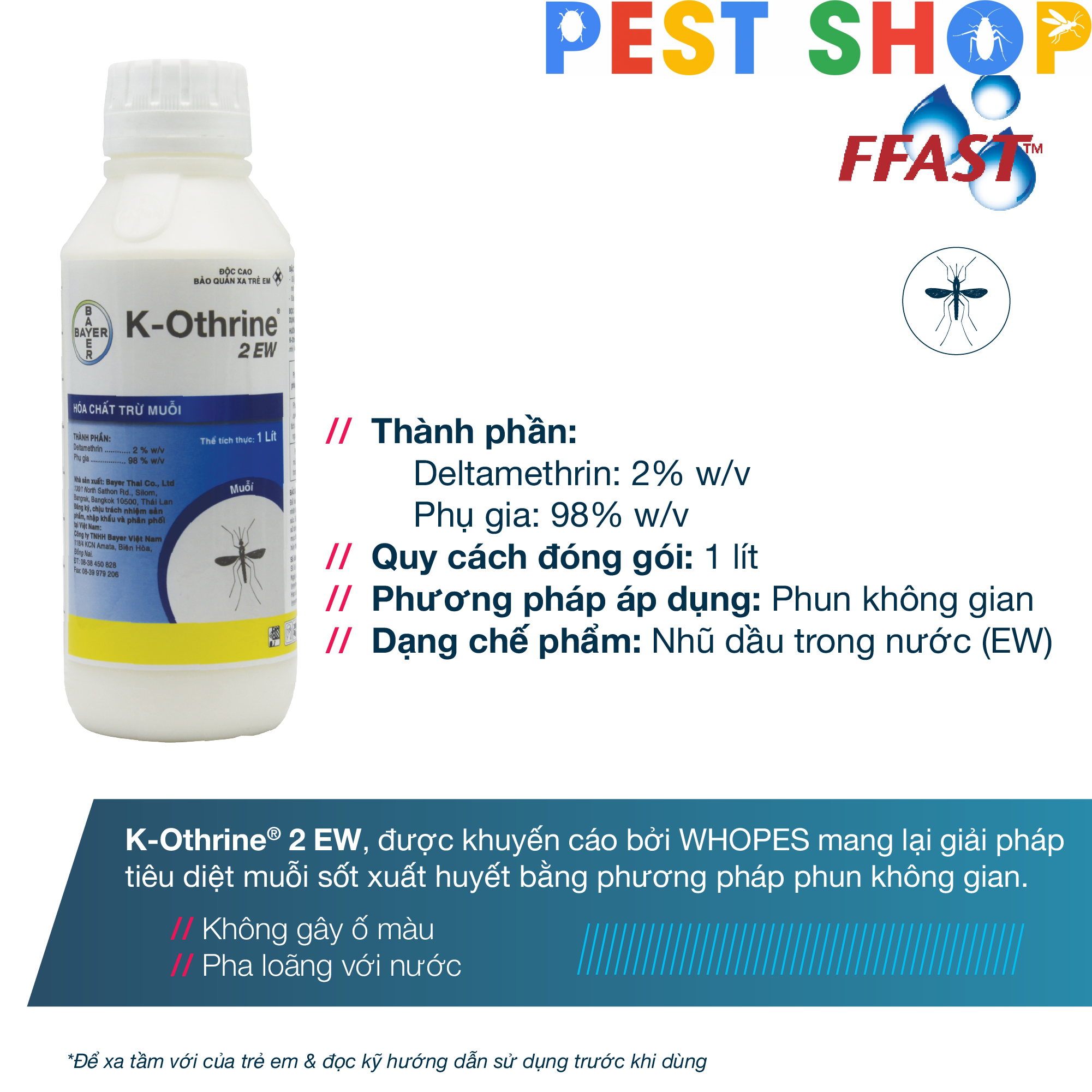 Thuốc diệt trừ muỗi K- Othrine 2 EW