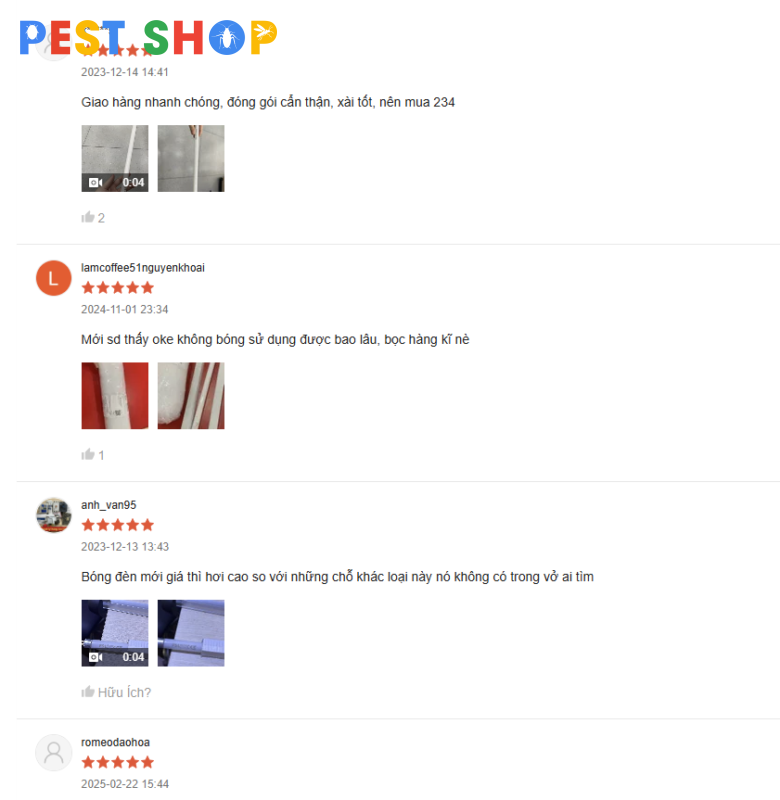 feedback của khách hàng 