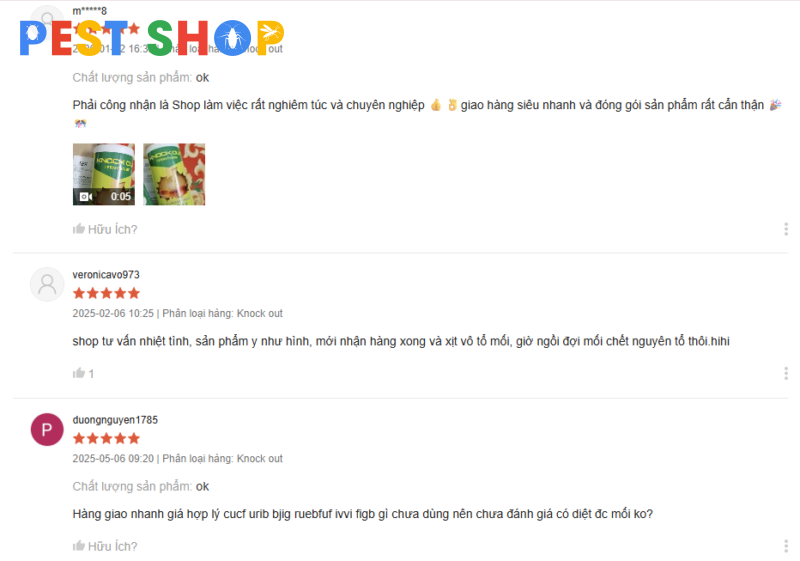 fb 6 feedback của khách hàng