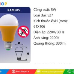 Bóng đèn đuổi muỗi 5W DUHAL KAM505