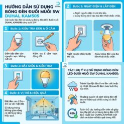 Cách sử dụng bóng đèn đuổi muỗi 5W DUHAL KAM505 của Pest Shop