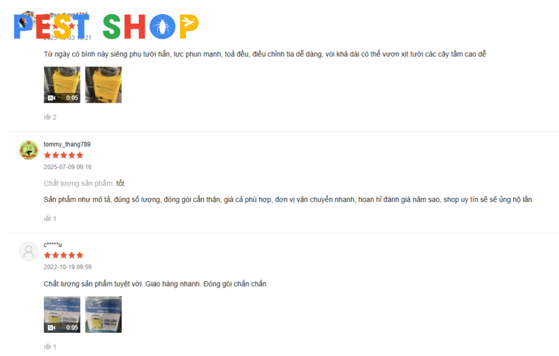 feedback của khách hàng 