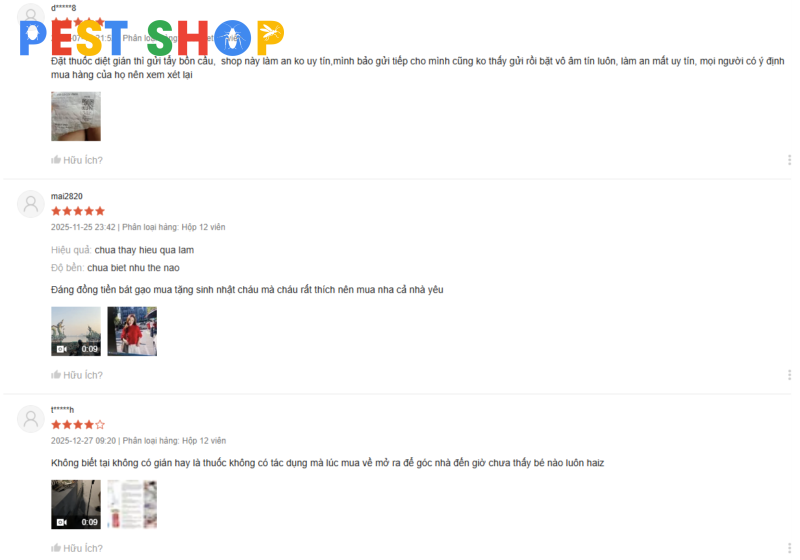 fb 5 feedback của khách hàng