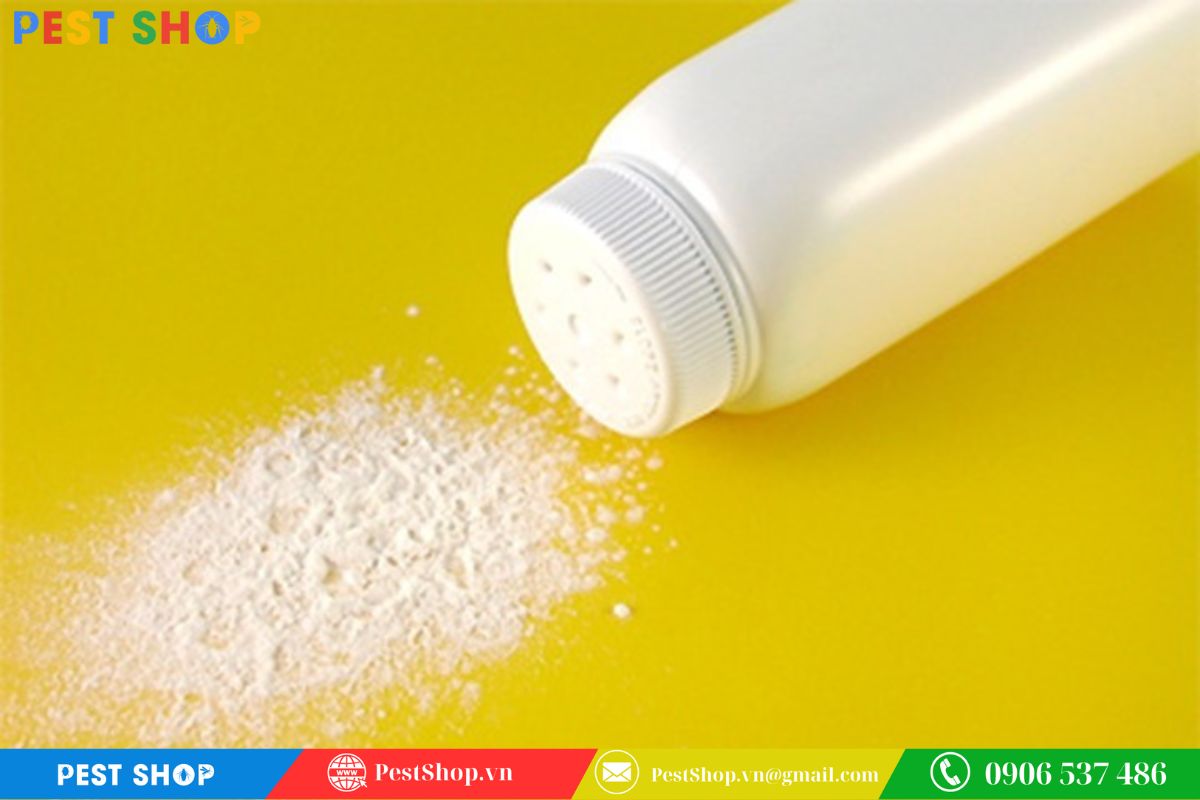 Phấn rôm giúp ngăn chặn kiến hôi vào nhà
