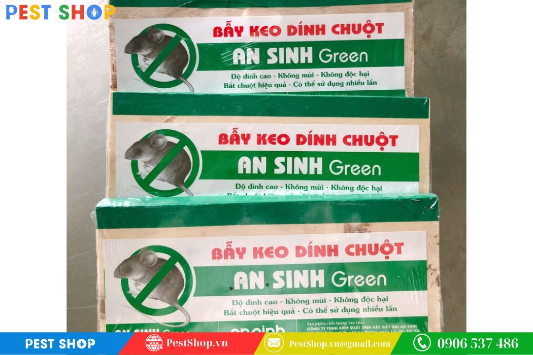 Keo dán chuột An Sinh Blue Bìa giấy