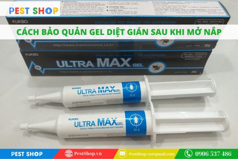 cách bảo quản gel diệt gián sau khi mở nắp