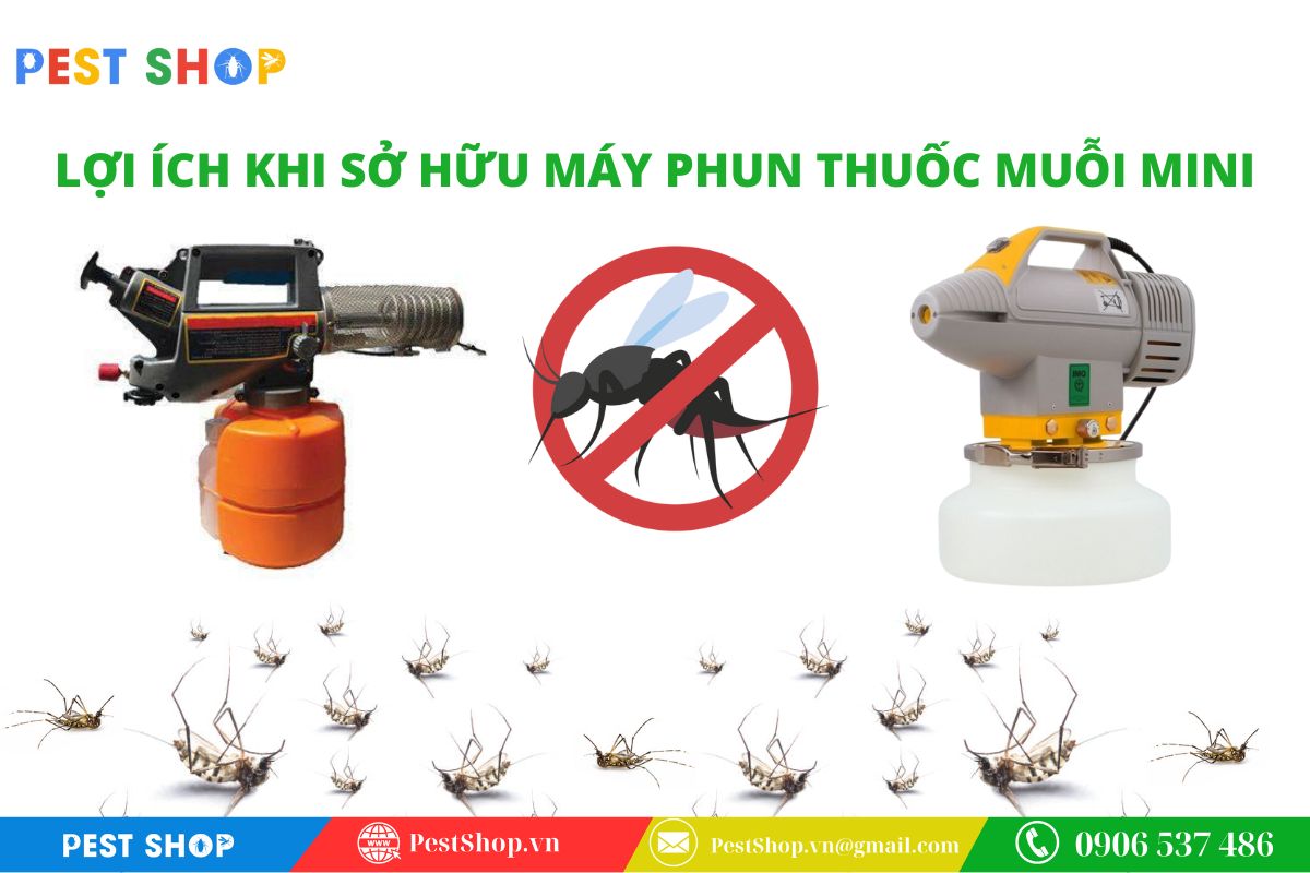 Lợi ích vượt trội khi sở hữu máy phun thuốc muỗi mini