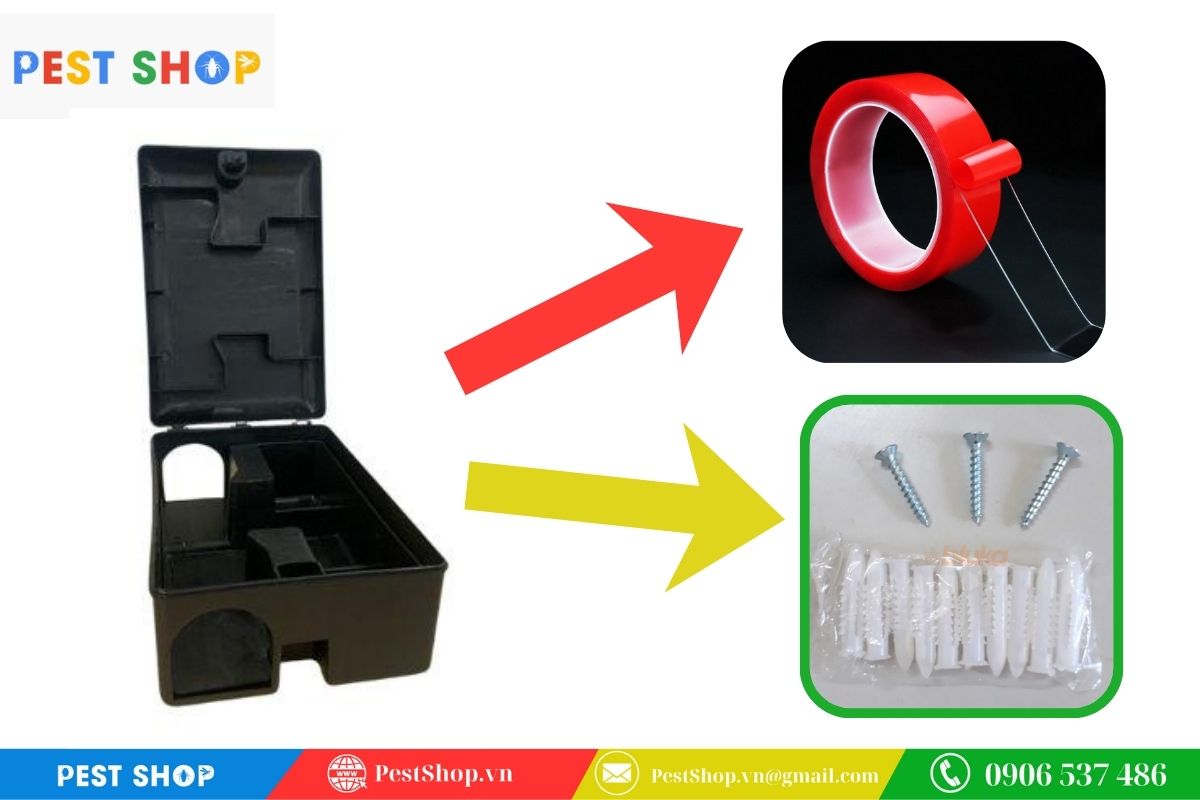 Cách cố định hộp bẫy để tránh bị xê dịch hoặc mất an toàn