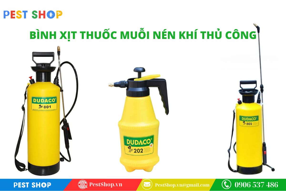 Bình xịt áp suất thủ công sử dụng ống bơm nén khí bằng tay