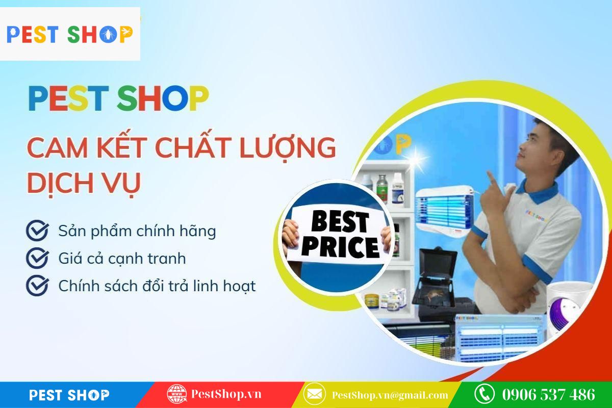 Quy trình kiểm định chất lượng nghiêm ngặt tại kho Pest Shop