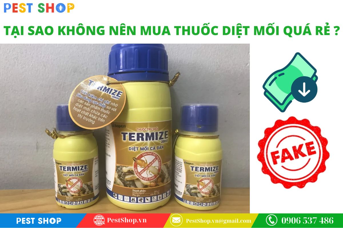 Cảnh giác với thuốc diệt mối giá rẻ bất thường