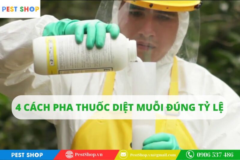 cách pha thuốc diệt muỗi đúng tỷ lệ