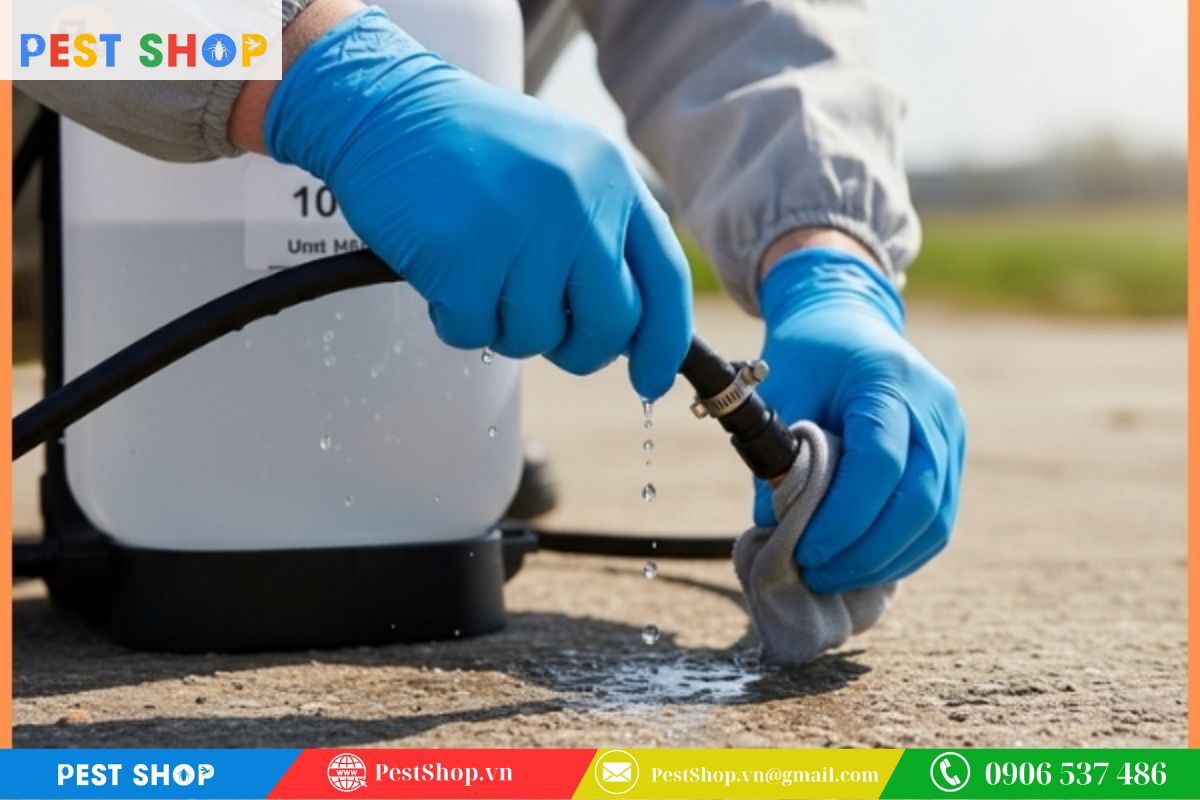 Làm sạch hệ thống dẫn và béc phun