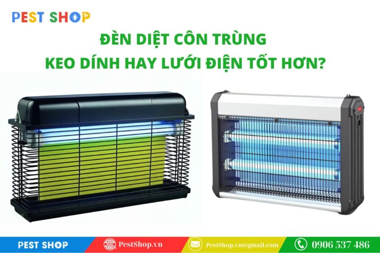 đèn diệt côn trùng keo dính hay lưới điện tốt hơn