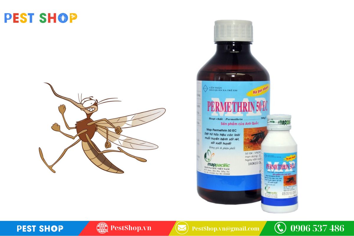 Cách Permethrin tác động vào hệ thần kinh côn trùng