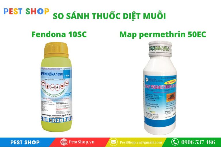 So sánh Map Permethrin 50EC và Fendona 10SC