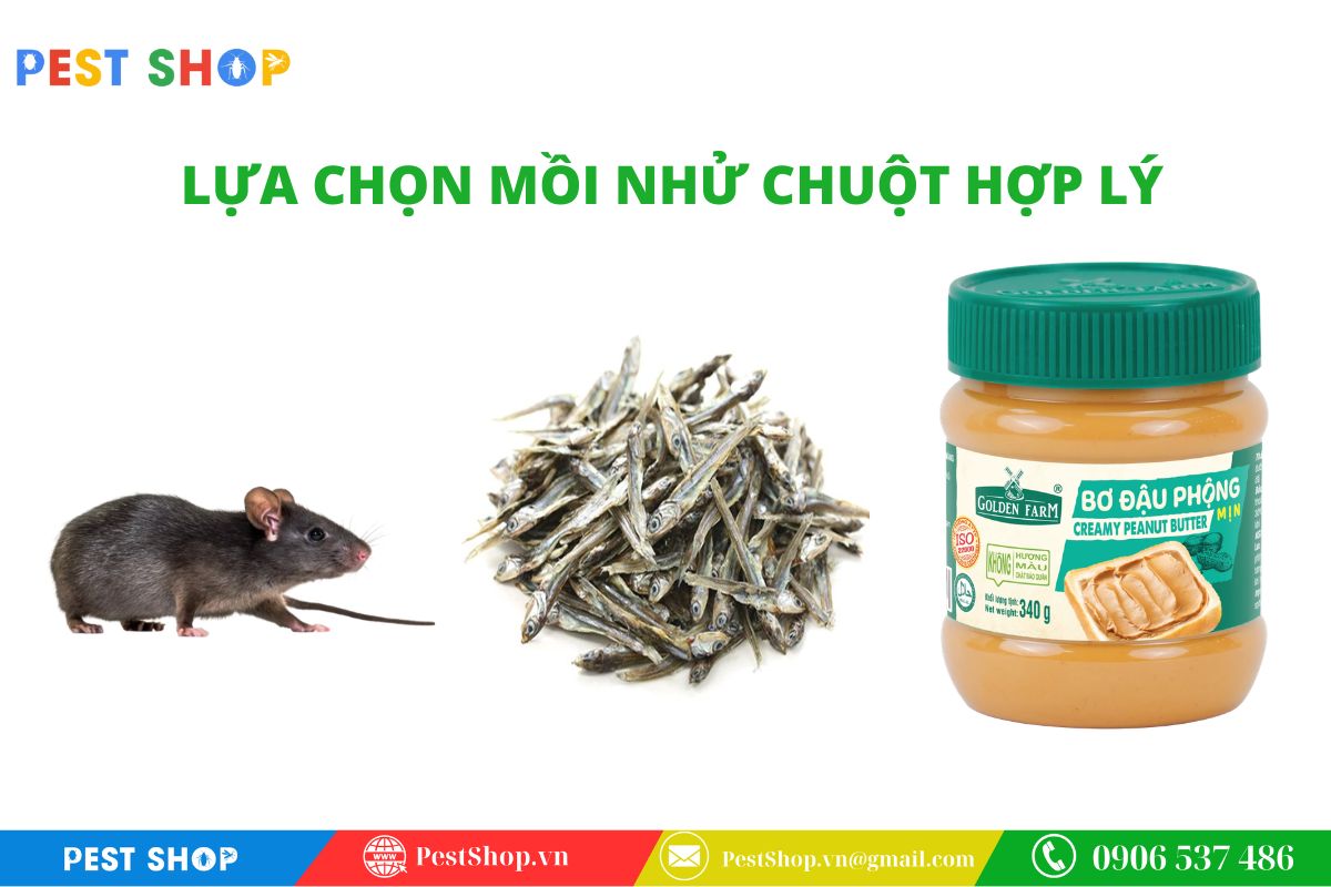 Lựa chọn thực đơn mồi nhử theo sở thích từng loài