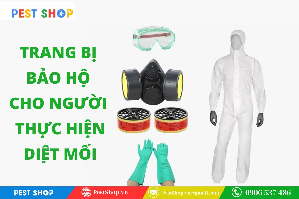 Trang bị bảo hộ quan trọng cho người thực hiện diệt mối