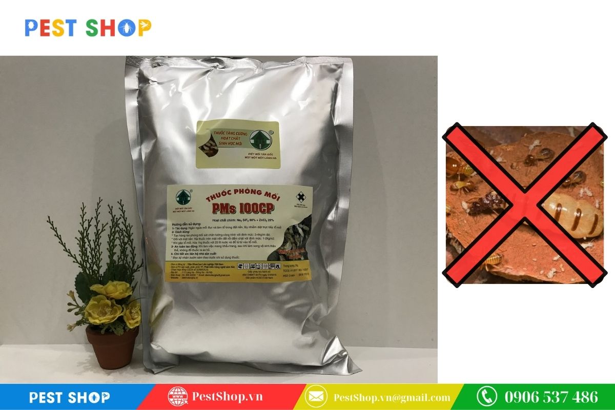 Thuốc diệt mối dạng bột và khả năng diệt tận gốc mối chúa