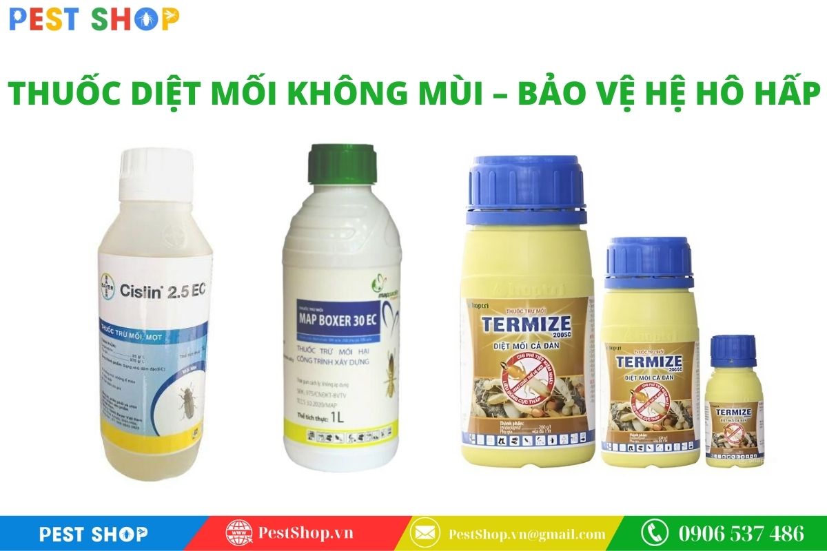 Không mùi hôi nồng nặc và không gây kích ứng hệ hô hấp