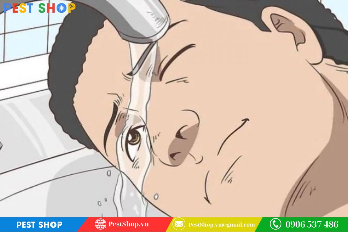 Quy trình rửa sạch khi thuốc tiếp xúc trực tiếp với da hoặc mắt