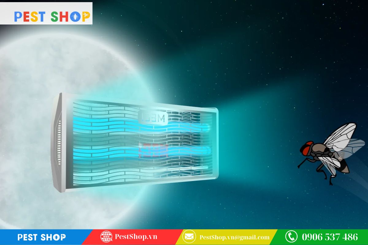 Thu hút côn trùng bằng ánh sáng UVA bước sóng 365nm